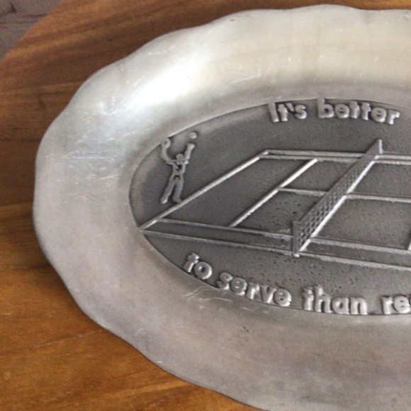 Vintage Pewtarex Pewter Serving Platter Tray - Picture 4 of 8